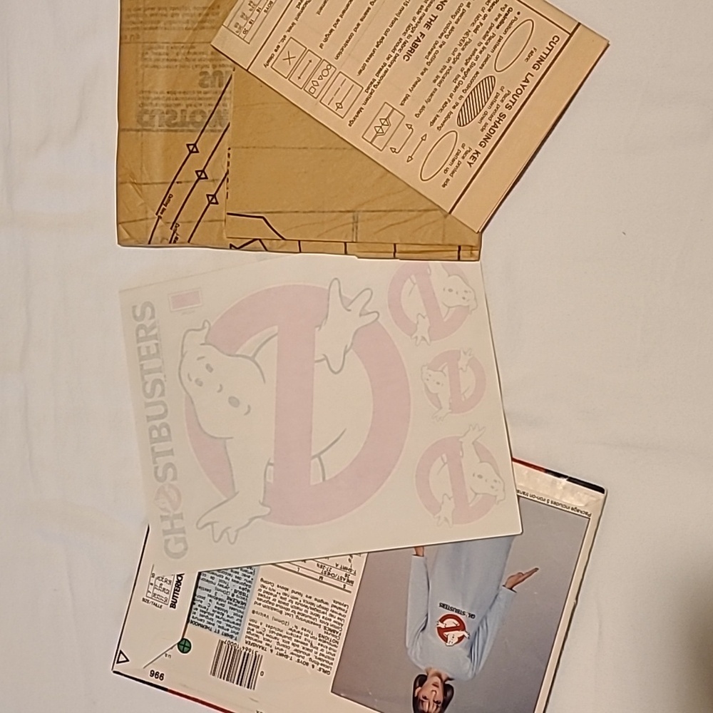 Ghostbusters Butterick Sewing Pattern 996 Uncut, Vintage Youth - Picture 6 of 8